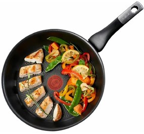 Тиган Tefal G2550472, 24 см, Титаниево покритие, Thermo-Spot, Индукция, Без PFOA, Черен