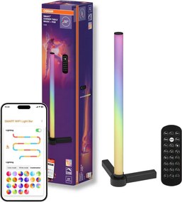Osram - LED RGBW димируема настолна лампа SMART+ MAGIC LED/7,5W/230V черна Wi-Fi + дистанционно управление