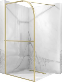 Параван за душ Rea Sky Brush Gold 120
