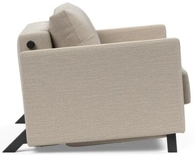 Бежов сгъваем фотьойл с подлакътници Cubed - Innovation