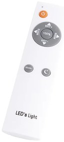 Таванна лампа бяла с LED и димер с дистанционно управление - Mane