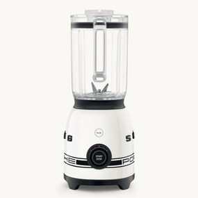 Блендер Smeg Porsche BLF03PCWEU, 800W, 1.5 л, 18000 об/мин, 4 програми, 4 скорости + Пулс, Неръждаема стомана, Бял