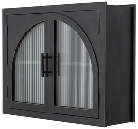 Черна висяща витрина от масивна ела 62x49x23 cm Lario – Bloomingville