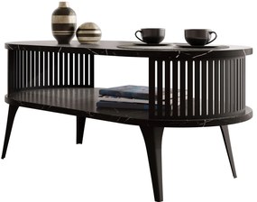 Холна маса Roenni II-Черен мрамор