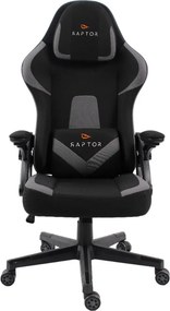 Игрален стол Raptor Fury-Сив