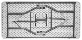 Кетъринг маса 152х76 - HM5064 бял цвят