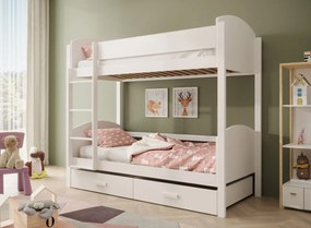 Двуетажно легло Jacky-Бяло-180 x 80