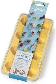 Форма за лед с капак Lekue 1009041, 23х11.8х3.2 см, 11 миди, -40 +60°C, Жълт