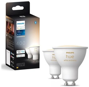 К-кт 2x LED Димируема крушка Philips Hue WHITE AMB. GU10/4,2W/230V 2200-6500K