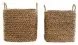 Игра на Кошници DKD Home Decor Bali (38 x 38 x 36 cm) (42 x 42 x 39 cm) (2 pcs)