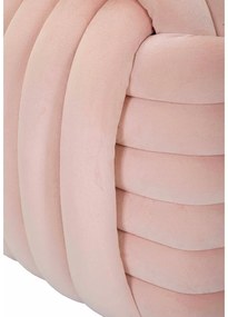 Светлорозова кадифена табуретка Softy – Mauro Ferretti