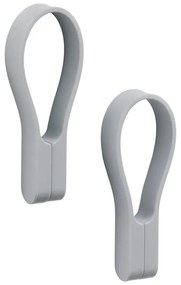 Светлосива силиконова примка за кърпи 2 бр. Loop – Zone