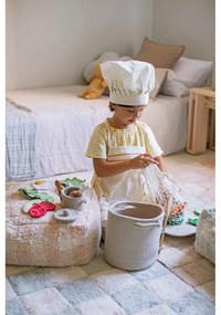 Светлосин и кремав ръчно изработен памучен килим подходящ за пране 120x160 cm Kitchen Tiles Blue Sage – Lorena Canals