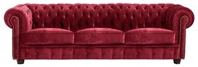 Червен диван от кадифе, 200 cm Norwin - Max Winzer
