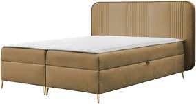 Облечено легло Fandy-Бежово тъмно-180 x 200