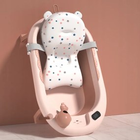 Сгъваема бебешка вана VAIANA PREMIUM с възглавница и стойка - повече цветове лилаво