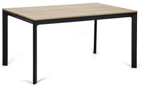 Комплект от 4 черни стола за хранене Kai и маса от естествен цвят Thor - Bonami Essentials