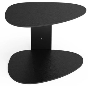 Черен стоманен стенен рафт 29 cm Curve Bull – LIND DNA