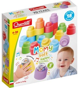 Quercetti - Конструктор Momy Soft Happy Sound 18ч.4145