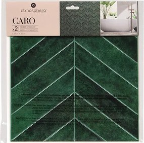 Стикери atmosphera Caro Chevrons, Тъмнозелен 30×30 cm, 2 бр