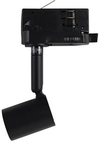 Релсова лампа 3-фазен черен - Jeany