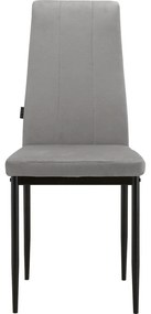 Сиви кадифени трапезни столове в комплект от 2 бр. Kelly – Støraa