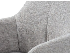 Светлосиво въртящо се релаксиращо кресло Manning – Unique Furniture