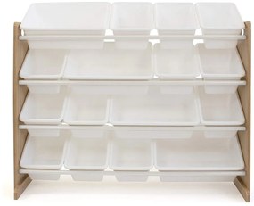 GINGER HOME Органайзер/етажерка 4 нива WOOD/WHITE