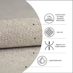 Бежово боксспринг легло с място за съхранение 160x200 cm Novento – Maison de Rêve