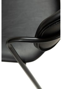 Черен бар стол от изкуствена кожа, височина 107 cm Zed - DAN-FORM Denmark