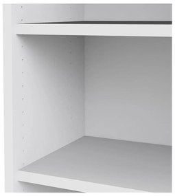 Бял модулен шкаф за книги 89x189 cm Prima - Tvilum