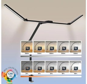 LED регулируема гъвкава настолна лампа LED/36W/230V 3000-6500K CRI 92 черна