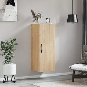 834997 vidaXL Стенен шкаф, дъб сонома, 34,5x34x90 см, инженерно дърво