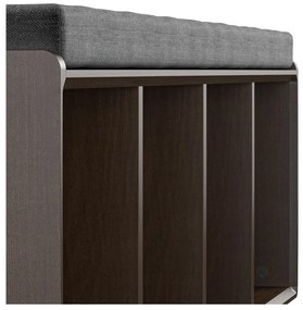 Кафяв шкаф за обувки с пейка Brittany - Novogratz