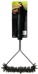 Метална четка с пластмасова дръжка за скара Grill brush (JY005)(5433)