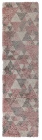 Розов и сив килим , 60 x 230 cm Nuru - Flair Rugs