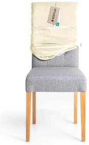 Кремаво ластично покривало за стол 48 cm Sento – Restilo