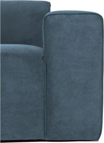 Син модулен диван от рипсено кадифе (десен ъгъл) Sting – Scandic