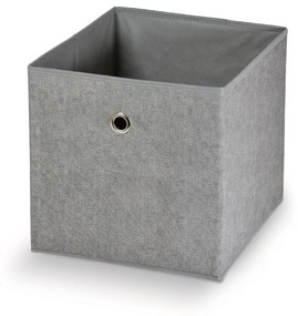 Сива кутия за съхранение Stone, 32 x 32 cm Cube - Domopak