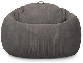 Пуф от рипсено кадифе в цвят горчица Roll 190 – SLOWDOWN