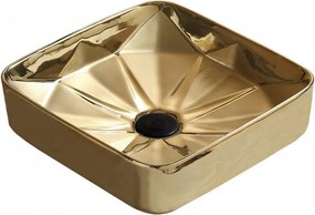 Mexen Elmira мивка за монтаж върху плот 41 x 41 cm, златна - 22094150