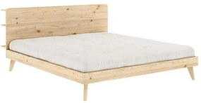 Двойно легло от борова дървесина с решетка 180x200 cm Retreat - Karup Design