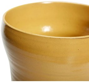 Комплект от 2 жълти керамични саксии Tina - Hübsch