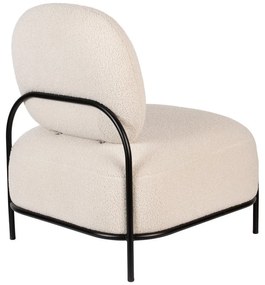 Кремаво кресло от букле Polly – White Label