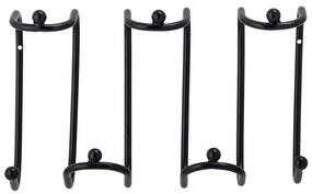 Черна метална стенна закачалка Maltha – Bloomingville