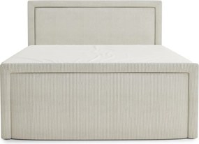 Кремаво боксспринг легло 160x200 cm с място за съхранение Fresco – Maison de Rêve