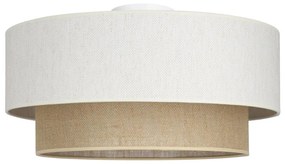 Плафон NATIA 1xE27/60W/230V бял/кафяв