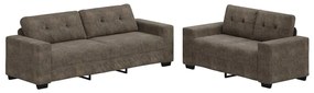 3324720 vidaXL Диван 2 pcs Тъмносив 221 x 78 x 80 см. Изкуствена кожа