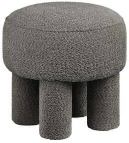 Тъмносива шенилова табуретка Canberra – House Nordic