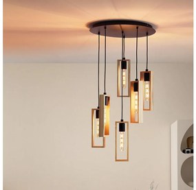 Eglo 44054 - Полилей на кабел LITTLETON 6xE27/60W/230V